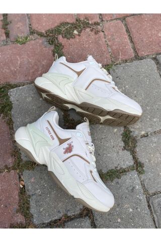 U.S. Polo Assn. U.S. POLO ORTABETİK CİLT SPOR AYAKKABI ISABELLA BEJ