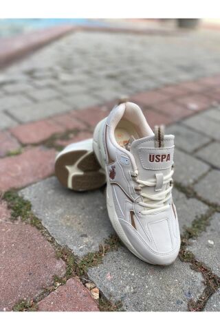 U.S. Polo Assn. U.S. POLO ORTABETİK CİLT SPOR AYAKKABI ISABELLA BEJ