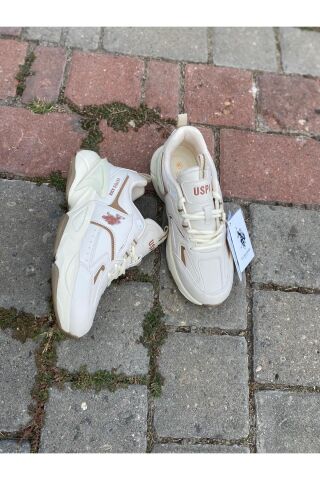 U.S. Polo Assn. U.S. POLO ORTABETİK CİLT SPOR AYAKKABI ISABELLA BEJ