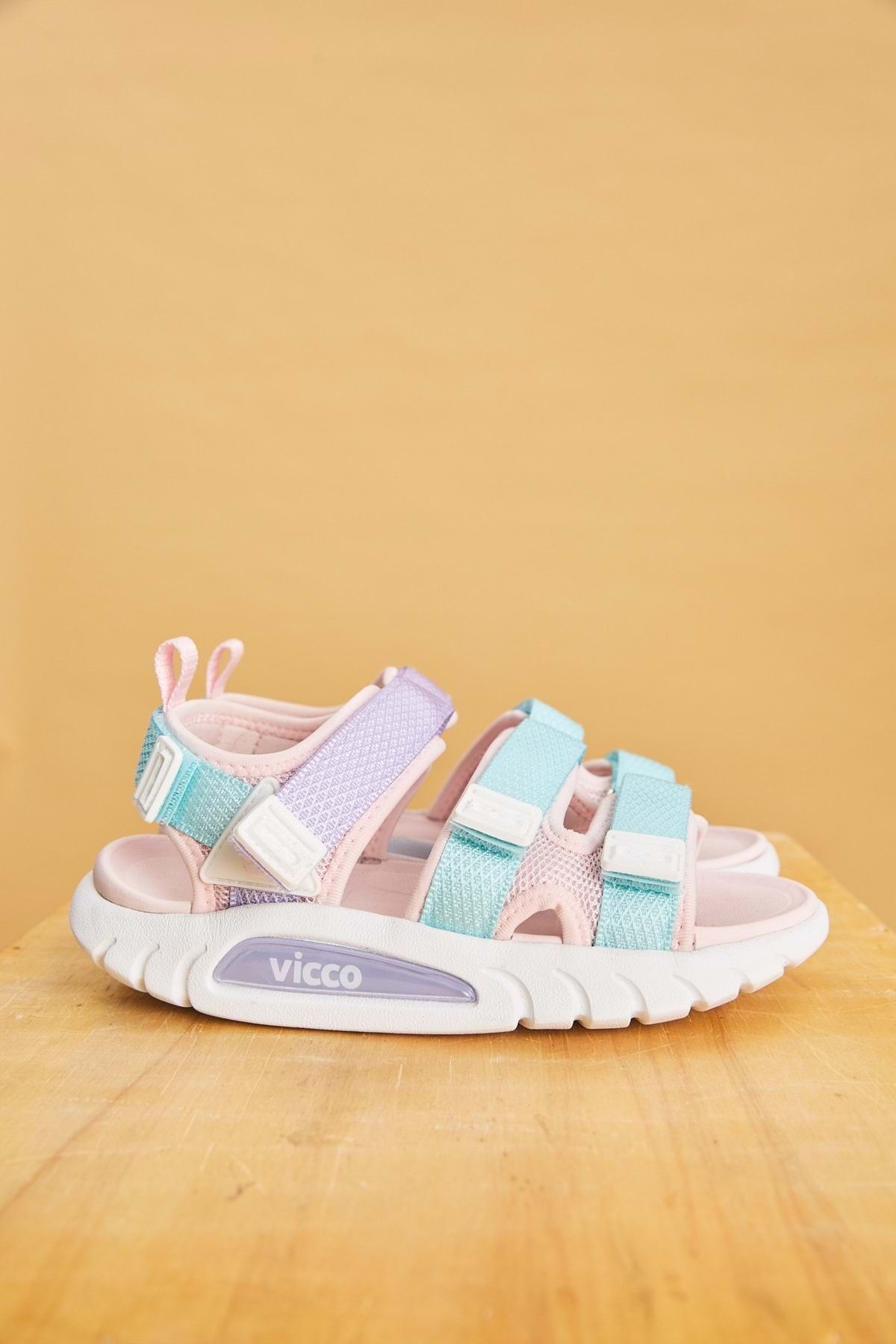 Vicco VİCCO CUBE KIZ ÇOCUK SANDALET PUDRA