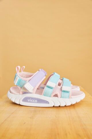 Vicco VİCCO CUBE KIZ ÇOCUK SANDALET PUDRA