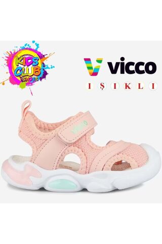 Vicco 332.E26Y.171 Soft Ilk Adım Pudra Kız Çocuk Sandalet