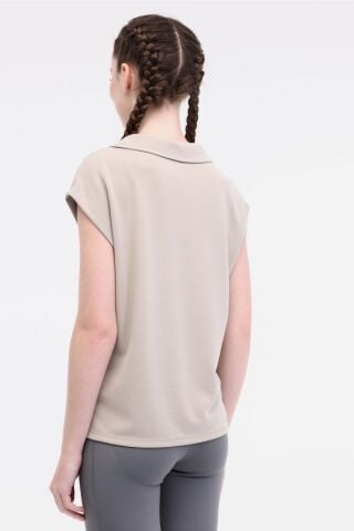 Lumberjack WL RAIN 11SS181 5FX Haki Kadın Kısa Kol T-Shirt