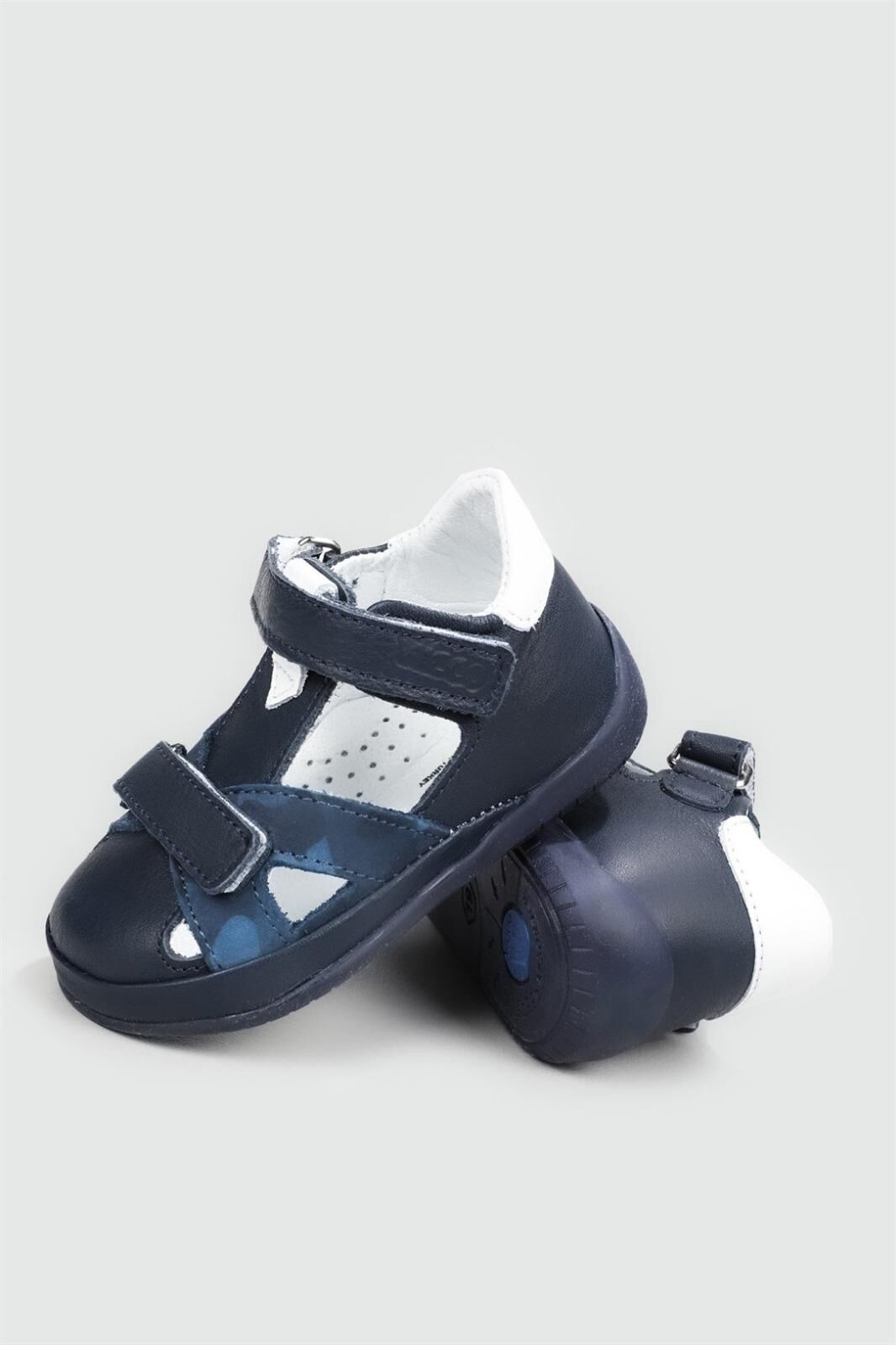 İlk Adım Deri Ortopedik Lacivert Çocuk Ayakkabı EDDY