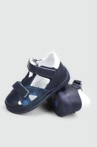 İlk Adım Deri Ortopedik Lacivert Çocuk Ayakkabı EDDY