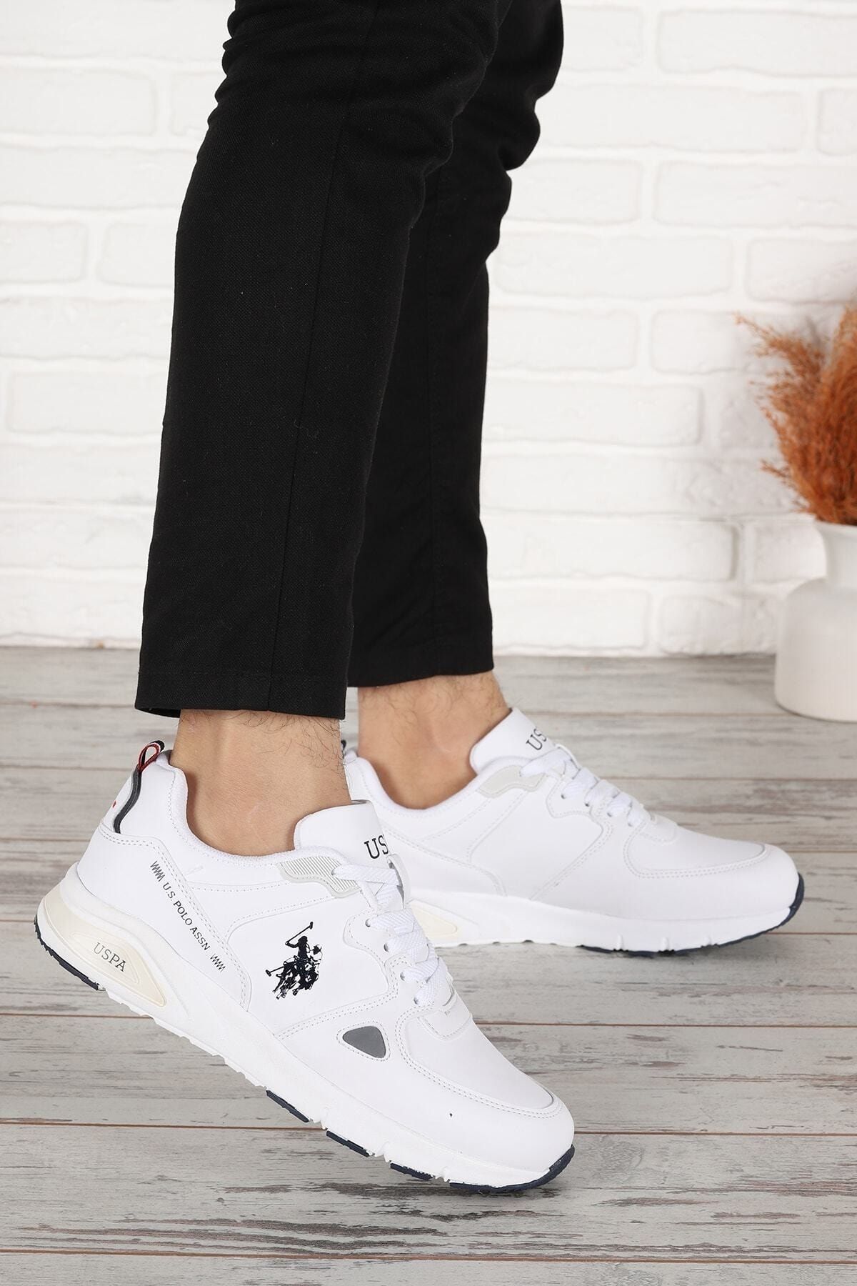 U.S. Polo Assn. U.s Polo Assn Vance 2pr Ortopedik Hafif Unisex Beyaz Günlük Sneaker Ayakakbı