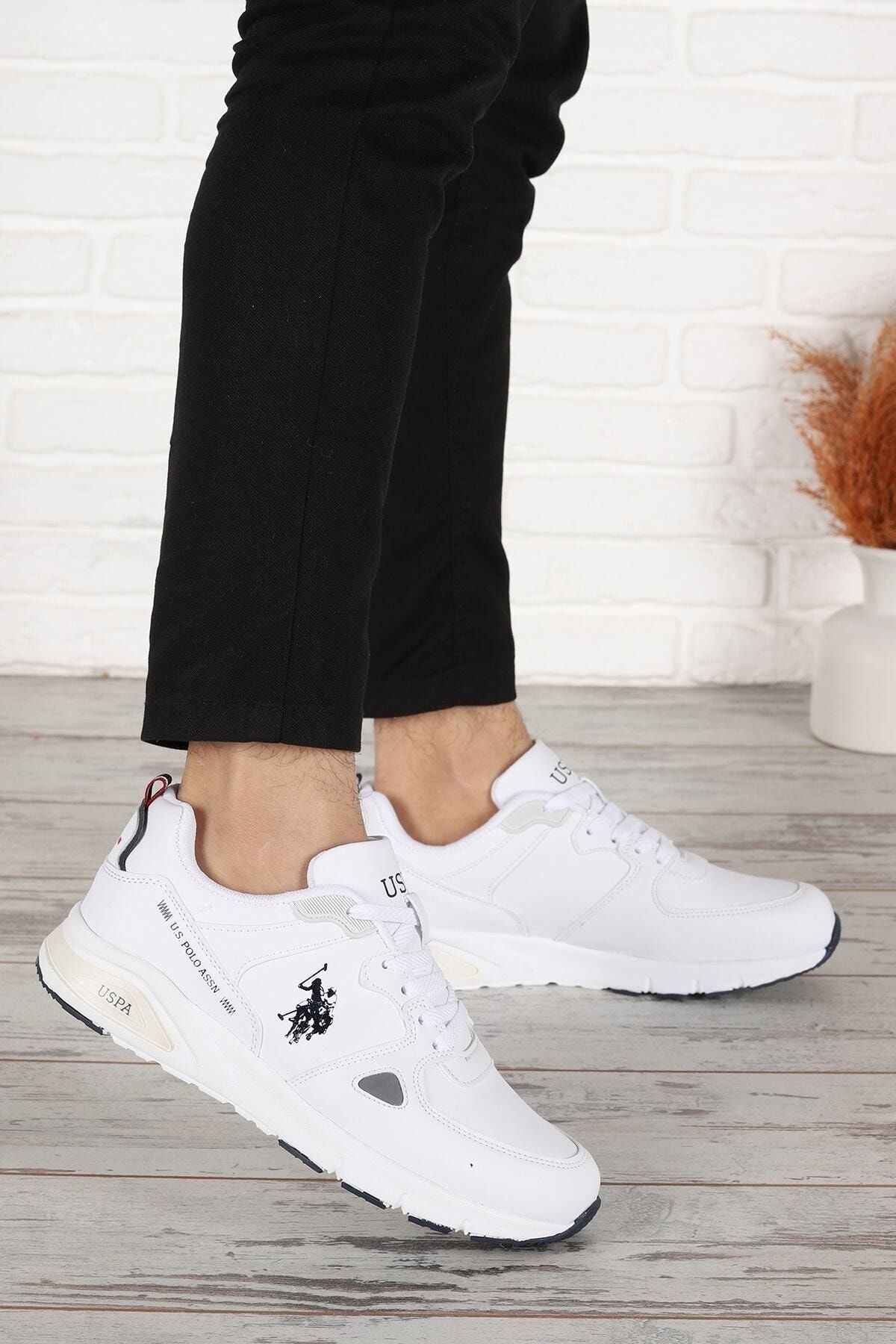 U.S. Polo Assn. U.s Polo Assn Vance 2pr Ortopedik Hafif Unisex Beyaz Günlük Sneaker Ayakakbı