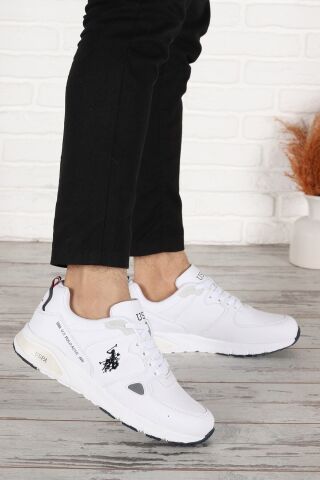 U.S. Polo Assn. U.s Polo Assn Vance 2pr Ortopedik Hafif Unisex Beyaz Günlük Sneaker Ayakakbı