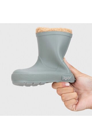 IGOR Yogi Borreguito İçi Kürklü Unisex Çocuk Yağmur Çizmesi VERDE