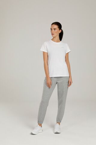 Lumberjack Ct122 Basıc C Neck T-shır Beyaz Kadın T-shirt CT122 BASIC C NECK T-SHIR