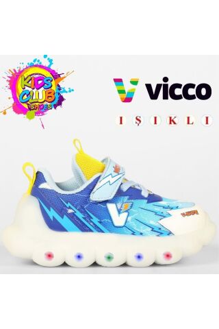 Vicco Flash Işıklı Ortopedik Çocuk Spor Ayakkabı Lacivert