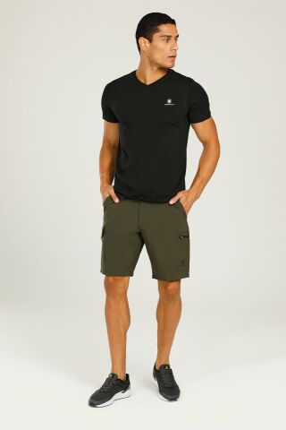 Shift Co 2m Ct106 Basıc V Neck T-shırt Siyah