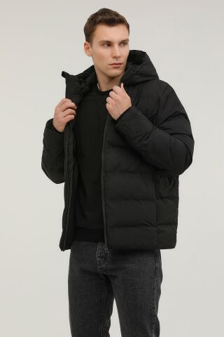 Lumberjack M-sn22 Nolan Coat 2pr Siyah Erkek Kısa Kaban