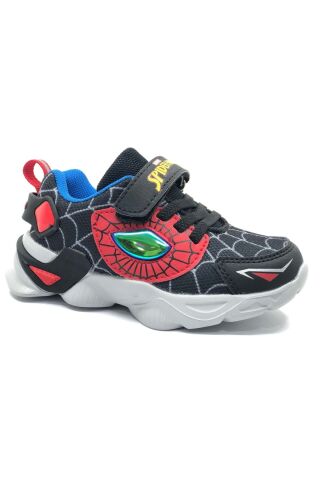 Spiderman Ilgon Ortopedik Işıklı Erkek Çocuk Spor Ayakkabı SİYAH