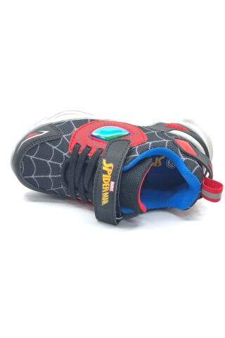 Spiderman Ilgon Ortopedik Işıklı Erkek Çocuk Spor Ayakkabı SİYAH