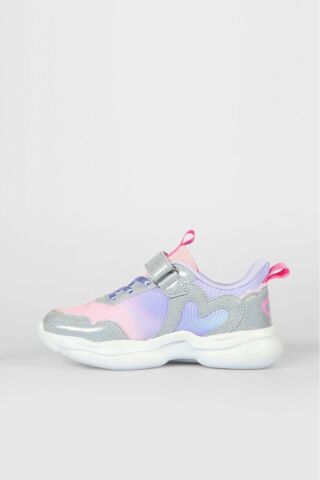 Vicco Heart 346.F25Y.215 Anatomik Taban Kız Çocuk Işıklı Spor Ayakkabı Lila