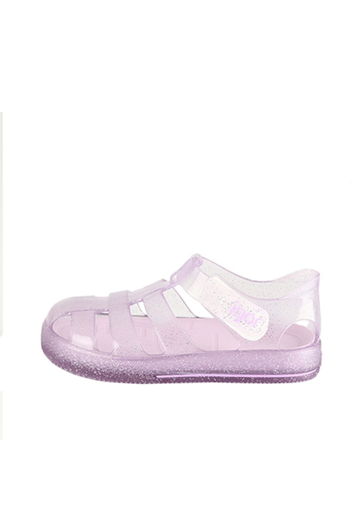 IGOR S10265 Star Glitter Çocuk Simli Mor Sandalet S10265-IGR212