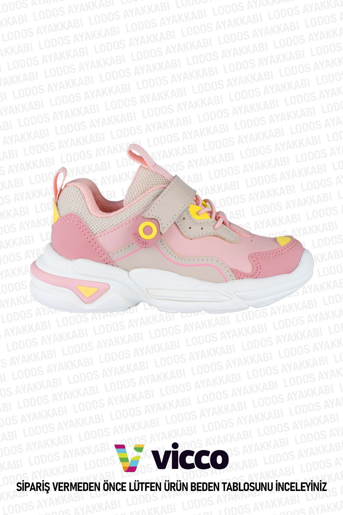Vicco Charm Model Kız Bebek ve Çocuk Hafif Pudra Spor Ayakkab