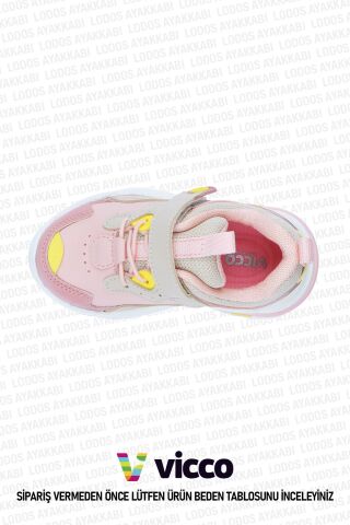 Vicco Charm Model Kız Bebek ve Çocuk Hafif Pudra Spor Ayakkab