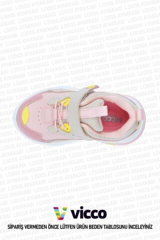 Vicco Charm Model Kız Bebek ve Çocuk Hafif Pudra Spor Ayakkab