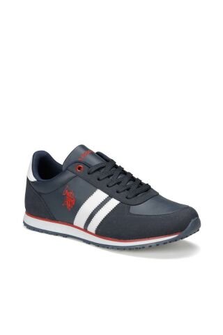 US Polo Assn Plus Wt  Erkek Lacivert Cilt Günlük Spor Ayakkabı