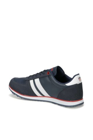 US Polo Assn Plus Wt  Erkek Lacivert Cilt Günlük Spor Ayakkabı