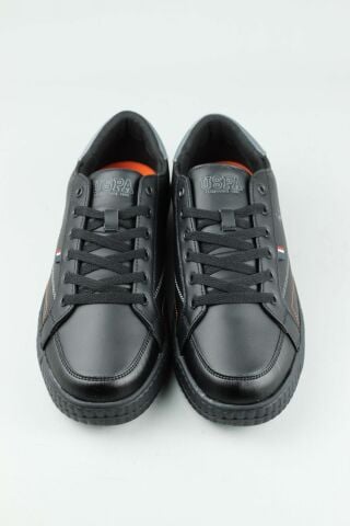 U.S. Polo Assn. MAYK 4PR Siyah Erkek Sneaker Spor Ayakkabı-Siyah