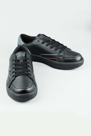 U.S. Polo Assn. MAYK 4PR Siyah Erkek Sneaker Spor Ayakkabı-Siyah