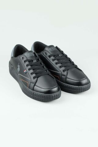 U.S. Polo Assn. MAYK 4PR Siyah Erkek Sneaker Spor Ayakkabı-Siyah
