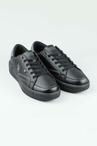 U.S. Polo Assn. MAYK 4PR Siyah Erkek Sneaker Spor Ayakkabı-Siyah