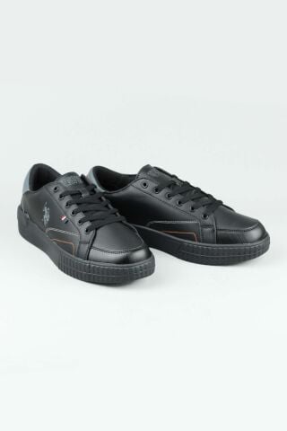 U.S. Polo Assn. MAYK 4PR Siyah Erkek Sneaker Spor Ayakkabı-Siyah