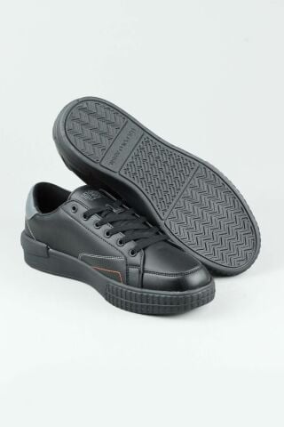 U.S. Polo Assn. MAYK 4PR Siyah Erkek Sneaker Spor Ayakkabı-Siyah