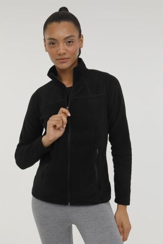 Lumberjack W-sn158 Basıc Polar Pocke Siyah Kadın Polar