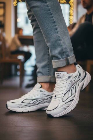 Reebok Beyaz Erkek Yürüyüş Ayakkabısı - Konforlu Taban Lifestyle Sneaker