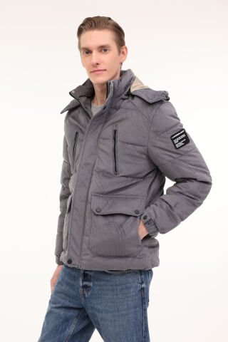 Lumberjack ML 2 JJXCFAW23-H2349 4PR Antrasit Erkek Kısa Kaban