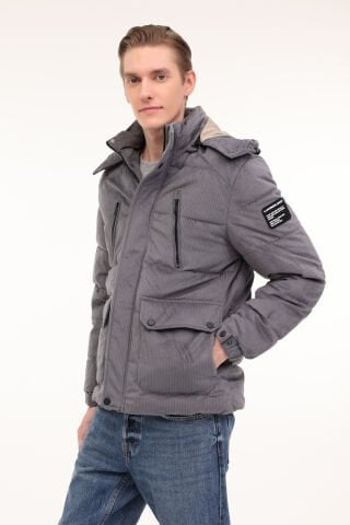 Lumberjack ML 2 JJXCFAW23-H2349 4PR Antrasit Erkek Kısa Kaban