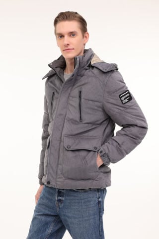 Lumberjack ML 2 JJXCFAW23-H2349 4PR Antrasit Erkek Kısa Kaban