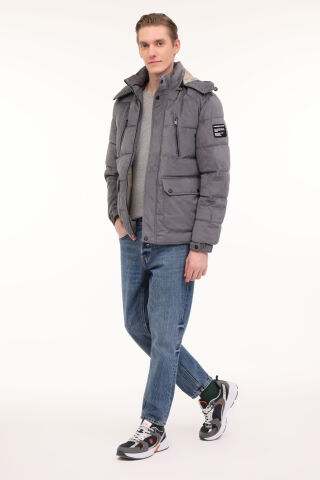 Lumberjack ML 2 JJXCFAW23-H2349 4PR Antrasit Erkek Kısa Kaban