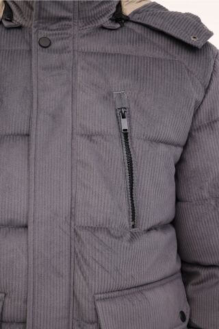 Lumberjack ML 2 JJXCFAW23-H2349 4PR Antrasit Erkek Kısa Kaban