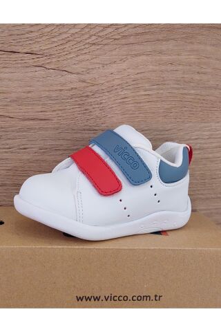 Vicco VİCCO BANGKOK ERKEK BEBE BEYAZ-KOT İLK ADIM PHYLON AYAKKABI