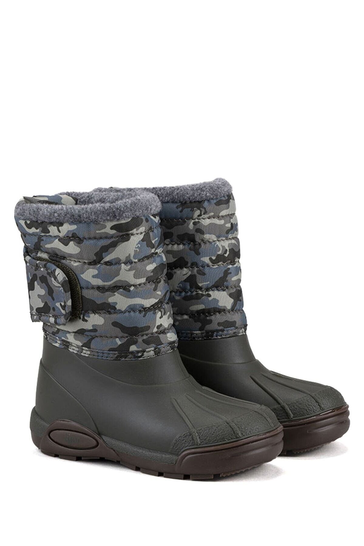 IGOR W10210 Topo Ski Camo Çocuk Kürklü Haki Kar Botu TOPO SKI CAMO