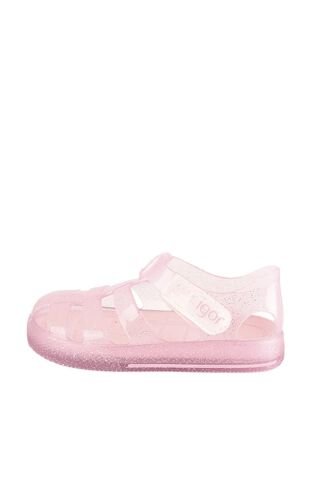 IGOR S10265 Star Glitter Çocuk Simli Pembe Sandalet S10265-IGR049